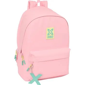Školní batoh s USB výstupem as přihrádkami na notebook a tablet Munich Candy Růžová (31 x 44 x 18 cm)
