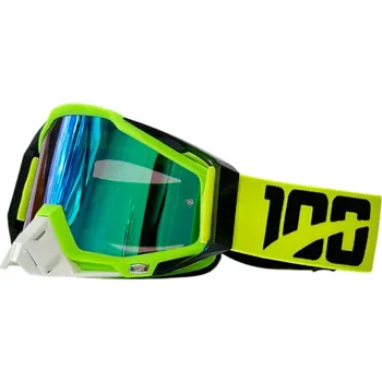 Motocyklové brýle Motocyklové ochranné brýle s modrým sklem UV ochrana Brýle na motorku TPU rám PC čočka Protiprachové brýle Rozměry 19 x 11 cm žlutá