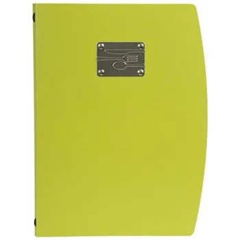 Jídelní lístek RIO A4 , zelená, symboly příborů na štítku MC-RCA4-GR-FK