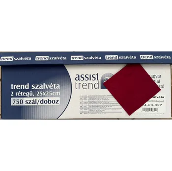 Papírový ubrousek Papírové ubrousky vínové, dvouvrstvé 750 ks