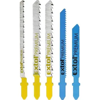 Příslušenství k pile Plátky do přímočaré pily mix 5ks EXTOL PREMIUM 8805100
