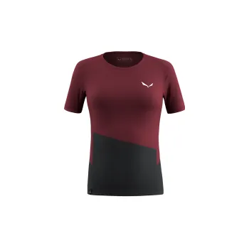 Dámské tričko Salewa Puez Sporty Dry W T-Shirt syrah 38; Červená triko + DÁREK DLE VÝBĚRU!