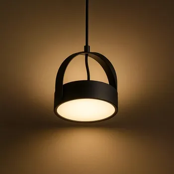 Dekorativní svítidlo Hübsch Stage – Závěsné světlo v černé barvě, Ø 22 cm