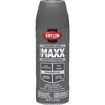 Barva ve spreji Barva KRYLON COVERMAXX® krycí maskovací ve spreji ŠEDÁ LESKLÁ
