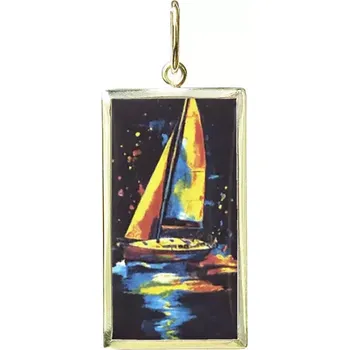 Přívěsek Aljančič Miniartion Plachetnice žluté zlato