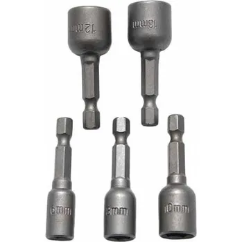 Dílna MAGG SB0005 Sada utahovacích hlavic 1/4" s magnetem 5ks