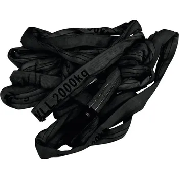 Upínací popruh Pás vázací 3 m, nosnost 2000 kg, černý