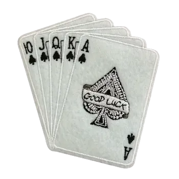 Nášivka Nažehlovací nášivka - pokerové karty (7,1 x 8,5 cm)