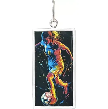 Přívěsek Aljančič Fotbalistka Miniartion bílé zlato