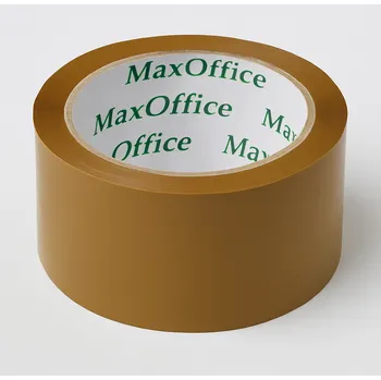 Lepicí páska MaxOffice Havana hnědá lepicí páska 48 mm x 66 m – pevná balicí páska na kartony (balicí páska hnědá | pevná lepicí páska | odolná balicí páska | lepicí páska na kartony | hnědá balicí páska | polypropylenová páska | akrylátová lepicí páska | páska na)