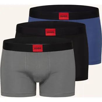 Pánské oblečení Hugo Pánské Boxerky Galaxy, 3 Kusy V&nbsp;Balení, modrá / černá /...