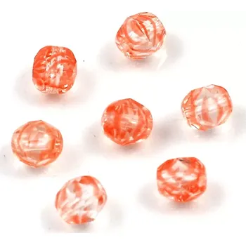 Korálek Broušené korálky 6mm oranžovočiré – 29 ks