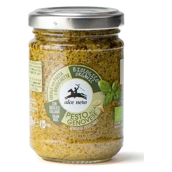 Alce Nero BIO Pesto Genovese, Bazalkové pesto, 130 g