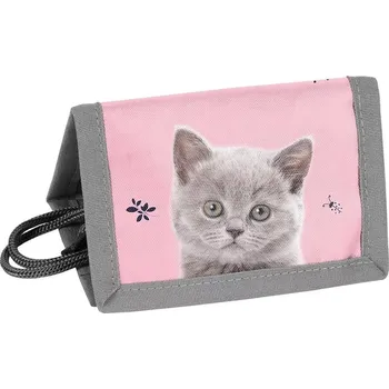 Peněženka Textilní peněženka Kočka růžová