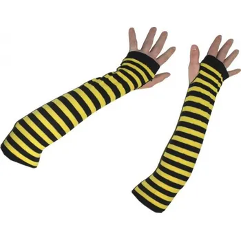 Karnevalový doplněk Rukavice návleky na ruce včela