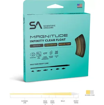 Muškařská šňůra Scientific Anglers Magnitude Smooth Infinity Buckskin/10' Clear Tip WF-5-F