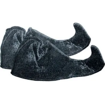 Karnevalový doplněk Návleky na boty do špičky dětské - černé