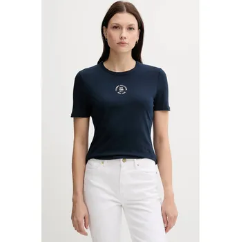 Tričko Tommy Hilfiger WW0WW45809 námořnická modř 59X, vel. XS