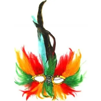 Karnevalová maska Benátská maska škraboška - peří