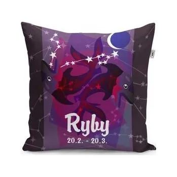 Polštář Ryby: 40x40 cm (cs, Sablio)