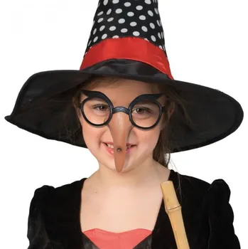 Karnevalový doplněk Brýle s nosem čarodějnice