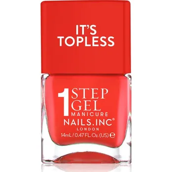 Lak na nehty Nails Inc. It’s Topless gelový lak na nehty pro dlouhotrvající efekt odstín Jennifer 14 ml