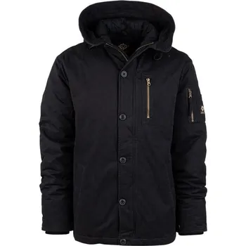 Pánská parka FOSTEX bunda parka COMMANDER ARMY ČERNÁ vel.L