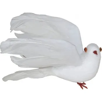 Karnevalový doplněk Holoubek bílý 15cm