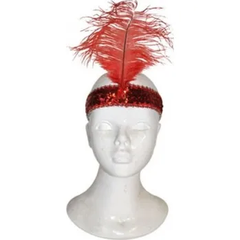 Karnevalový doplněk Čelenka s pérem