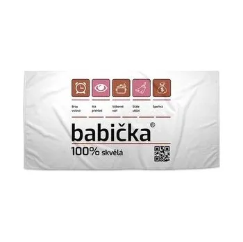 Sprchový závěs Ručník Babička: 50x100 cm