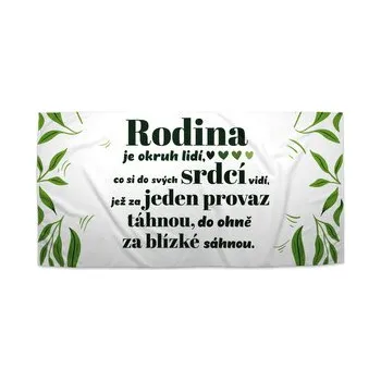 Sprchový závěs Ručník Rodina 5: 70x140 cm