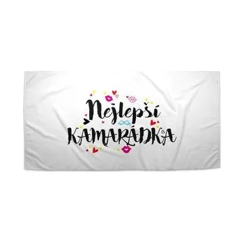 Sprchový závěs Ručník Nejlepší kamarádka: 30x50 cm
