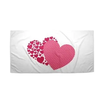 Sprchový závěs Ručník Srdce: 70x140 cm