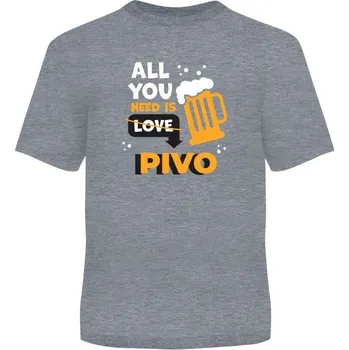 Albi Pánské tričko - All you need is pivo - L