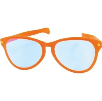Karnevalový doplněk Jumbo maxi brýle 27cm oranžové