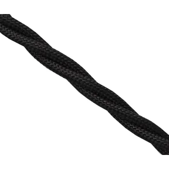 elektrický kabel Kabel splétaný 3Gx0,75 Precon, opředené jednotlivé vodiče, černý (227014 - 3Gx0,75)