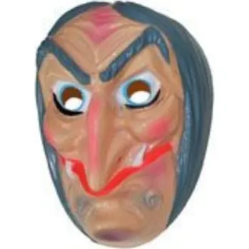 Karnevalová maska Maska Čarodějnice šedé vlasy
