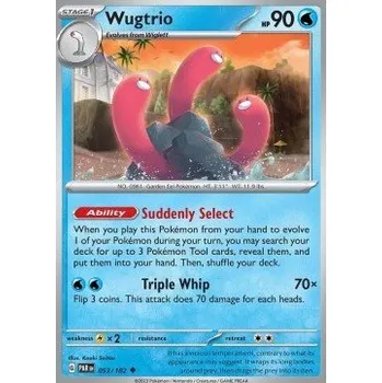 Sběratelská karetní hra Pokémon PAR 053/182 Wugtrio - Paradox Rift Stav: Near Mint, Verze: REVERSE HOLO