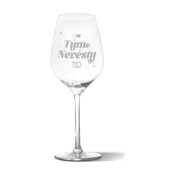 Sklenice Sklenička na víno Tým nevěsty: 49 cl