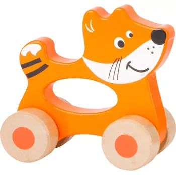 Dřevěná hračka small foot Dřevěná jezdící zvířátka do ruky liška