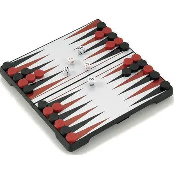 Cestovní hra Backgammon kazeta Mini – magnetická, černá, plastová