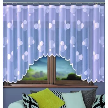 Záclona Kusová záclona Olga S řasící páskou F1 150x300