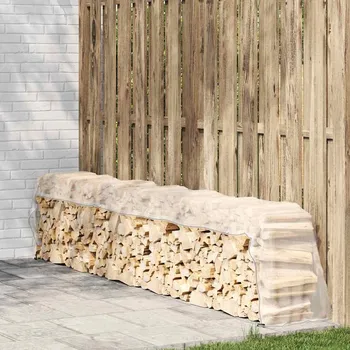 Krycí plachta vidaXL Čirá plachta s oky 1x6 m polyethylen [4018499]