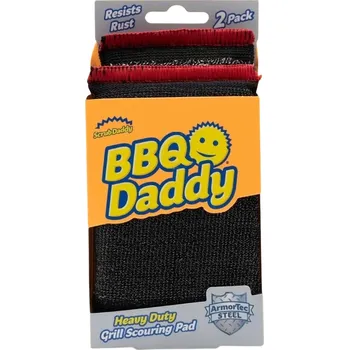 Utěrka Scrub Daddy BBQ Daddy čisticí polštářek 2 ks, černá