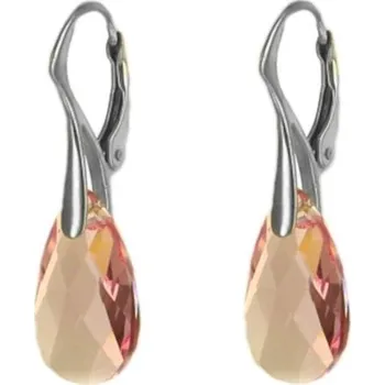 Náušnice Argento 60621 Stříbrné náušnice - křišťál Swarovski ve tvaru slzy