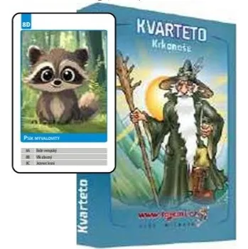 Kvarteto E-myslivost Kvarteto Lesní zvířátka Krkonoše - stolní hra pro mysliveckou rodinu