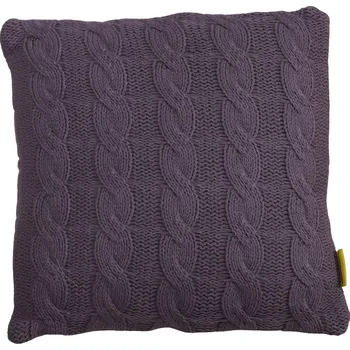 Dekorativní polštářek Dekorační polštářek CABLISS 45x45 cm, šedý