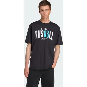 Pánské tričko ADIDAS Tričko Mercedes - AMG Petronas Formula One Team George Russell S ČERNÁ