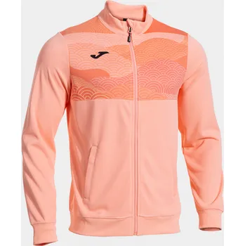 Pánské oblečení COURT FULL ZIP SWEATSHIRT ORANGE-Pánská tenisová mikina - Velikost M