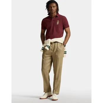 Polo Ralph Lauren Polokošile 710973159001 Bordó Custom Slim Fit M